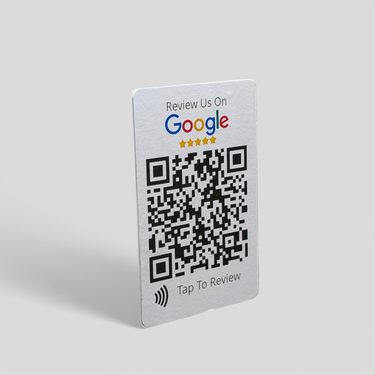 QR Code & NFC-Enabled Google Review Card