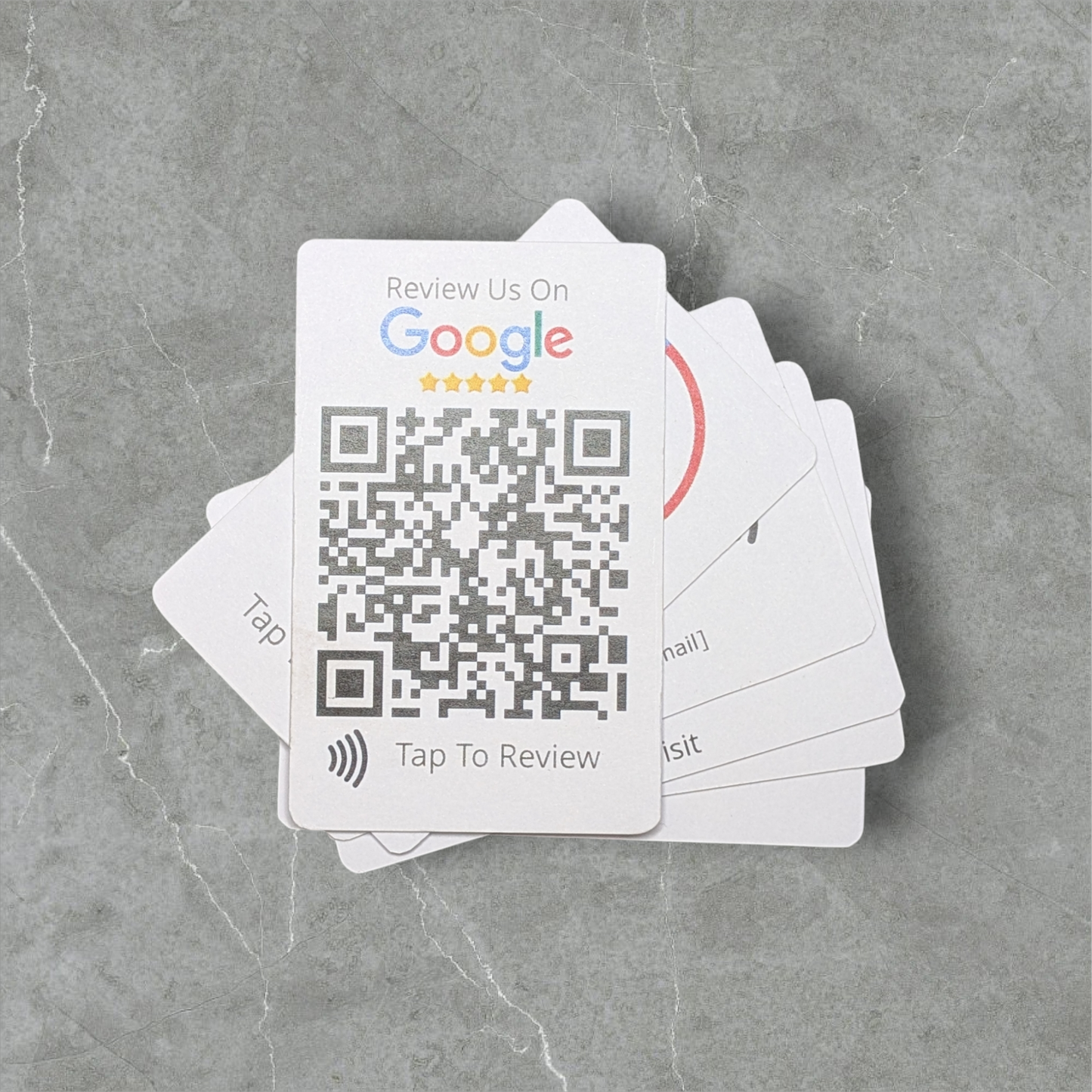 QR Code & NFC-Enabled Google Review Card