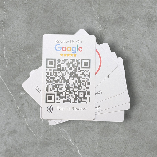 QR Code & NFC-Enabled Google Review Card